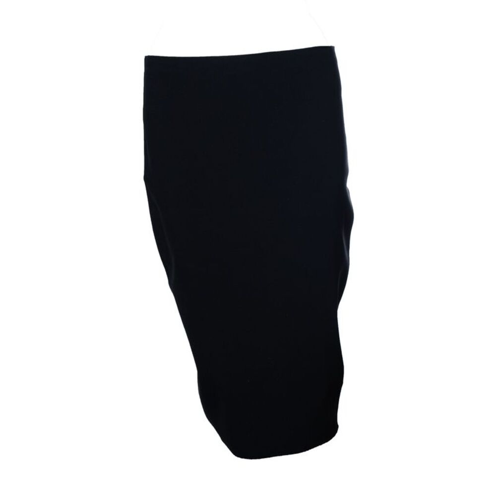 The Row, black midi pencil skirt